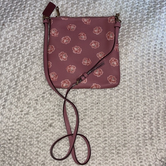 COACH ROSE PRINT MESSENGER CROSSBODY - Picture 4 of 5